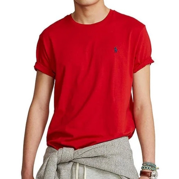 Polo by Ralph Lauren Men's Classic Red Tee - Picture 1 of 2